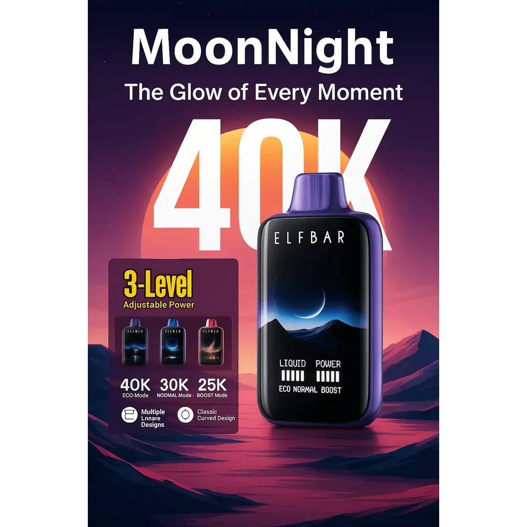 Elfbar Moon Night 40K – Mango Peach Watermelon 40000 Puffs by Elf Bar at Vape Shop Ahmedabad
